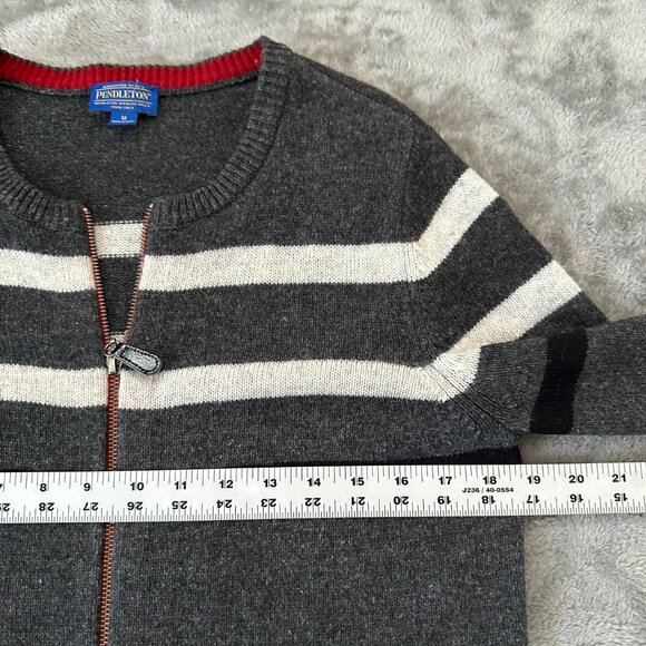 Pendleton Sweater Cardigan Jacket Lambs Wool Zip Up Women's MEDIUM - Picture 4 of 6